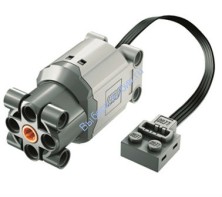 Деталь Лего Техник Мотор Большой Размер L Цвет Светло-Серый