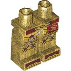 Деталь Лего Ноги С Рисунком Цвет Перламутрово-Золотой