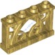 Деталь Лего Забор 1 х 4 х 2 Декоративный С 4 Штырьками Цвет Перламутрово-Золотой