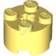 Деталь Лего Кубик Круглый 2 х 2 С Отверстием Под Ось Цвет Ярко-Светло-Желтый