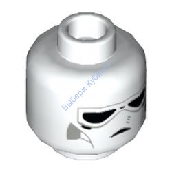 Деталь Лего Голова Минифигурки Цвет Белый