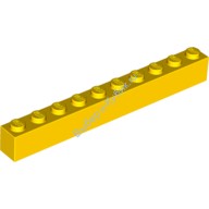Деталь Лего Кубик 1 х 10 Цвет Желтый