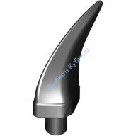 Деталь Лего Шип Коготь Рог Большой Цвет Черный