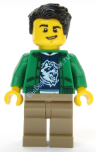 Минифигурка Лего Сити - Продавец лыжного магазина – мужчина