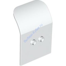 Деталь Лего Дверь Самолета 2 x 4 x 6 Изогнутая Цвет Белый