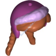 Деталь Лего Волосы Цвет Темно-Оранжевый