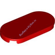 Деталь Лего Плитка Круглая 2 х 4 Овальная Цвет Красный