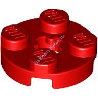 Деталь Лего Пластина Круглая 2 х 2 С Отверстием Под Ось Цвет Красный