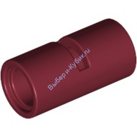 Деталь Лего Техник Пин Коннектор Круглый 2L Гладкий С Разрезом Цвет Темно-Красный