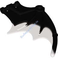 Деталь Лего Крыло Летучей Мыши 9 х 6 С Рисунком Цвет Черный