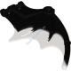 Деталь Лего Крыло Летучей Мыши 9 х 6 С Рисунком Цвет Черный
