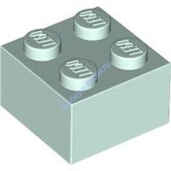Деталь Лего Кубик 2 х 2 Цвет Светлая Аква