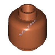 Деталь Лего Голова Минифигурки Цвет Темно-Оранжевый