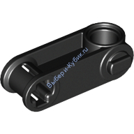 Деталь Лего Техник Коннектор Перпендикулярный 3L С Пин-Отверстием Цвет Черный