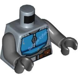 Деталь Лего Торс С Рисунком Цвет Песочно-Голубой 973pb3803c01