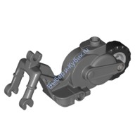 Деталь Лего Мотоцик С Задним Колесом Светло-Серый Диск Цвет Темно-Серый