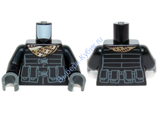 Деталь Лего Торс С Рисунком Цвет Черный