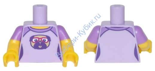 Деталь Лего Торс С Рисунком Цвет Лавандовый