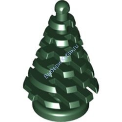 Деталь Лего Ель Малая 2 х 2 х 4 Цвет Темно-Зеленый