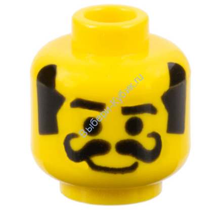 Деталь Лего Голова Минифигурки Мужская Цвет Желтый