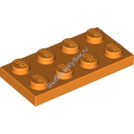 Деталь Лего Пластина 2 х 4 Цвет Оранжевый
