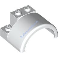 Деталь Лего Брызговик 4 x 3 x 1 2/3 С Круглой Дугой Цвет Белый