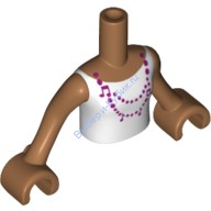 Деталь Лего Торс Мини Долл Френдс С Рисунком Цвет Карамельный
