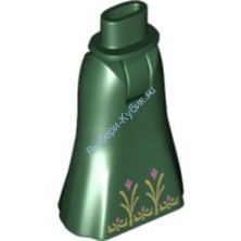 Деталь Лего Мини Долл Ноги С Рисунком Цвет Темно-Зеленый