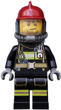 Минифигурка Лего Сити - Пожарный