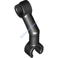 Деталь Лего Рука Скелета Изогнутая С Защелкой На Градусов Вертикальная Цвет Черный