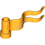 Деталь Лего Флаг 4 х 1 Волна Цвет Ярко-Светло-Оранжевый