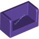 Деталь Лего Панель 1 х 2 х 1 С Закругленными Углами И 2 Сторонами Цвет Темно-Фиолетовый