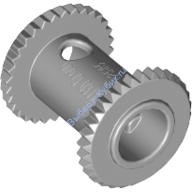 Деталь Лего Катушка для Намотки Шнуров 2 х 2 Цвет Светло-Серый