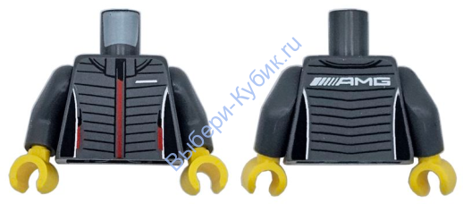 Деталь Лего Торс Минифигурки Цвет Темно -Серый sc118