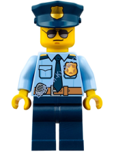 Минифигурка Лего Сити - Полицейский