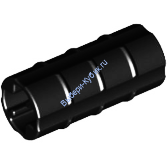 Деталь Лего Техник Осевой Коннектор 2L С НАСЕЧКОЙ Цвет Черный