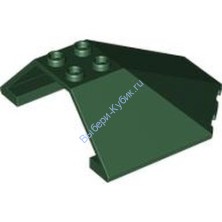 Деталь Лего Лобовое Стекло 6 х 6 х 2 Половина Сферы Цвет Темно-Зеленый