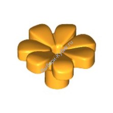 Деталь Лего Цветок С Семью Лепестками Цвет Ярко-Светло-Оранжевый