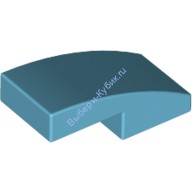 Деталь Лего Скос Закругленный 2 х 1 Без Штырьков Цвет Умеренно-Лазурный