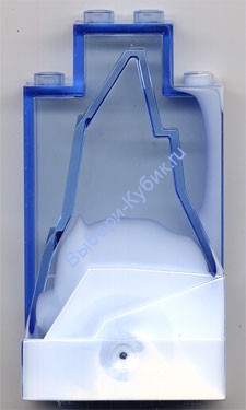 Деталь Лего Камень / Кристалл Панель 2 х 4 х 6 Цвет Прозрачно-Голубой