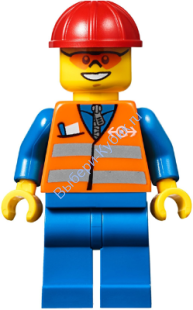 Минифигурка Лего Сити - Рабочий  trn241
