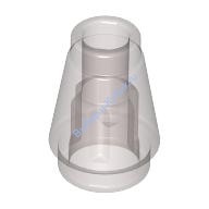 Деталь Лего Конус 1 х 1 С Верхним Пазом Цвет Прозрачно-Коричневый