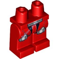 Деталь Лего Ноги С Рисунком Цвет Красный