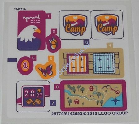 Наклейки К Набору Лего 41122 - (25770/6142693)