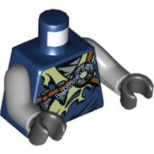 Деталь Лего Торс С Рисунком Цвет Темно-Синий