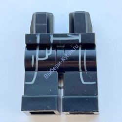 Деталь Лего Ноги С Рисунком Цвет Черный