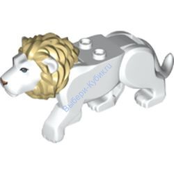 Деталь Лего Кошка/Лев Цвет Белый