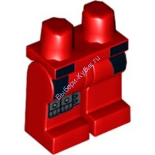Деталь Лего Ноги С Рисунком Цвет Красный