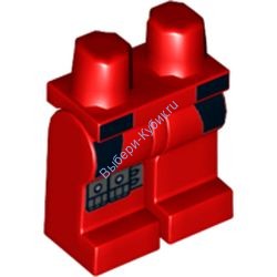 Деталь Лего Ноги С Рисунком Цвет Красный