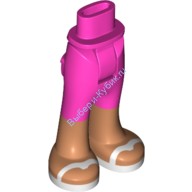 Деталь Лего Мини Долл Ноги С Рисунком Цвет Темно-Розовый